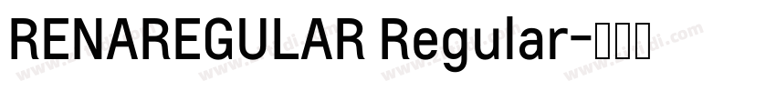 RENAREGULAR Regular字体转换